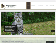 Tablet Screenshot of animalhospitalclinton.com